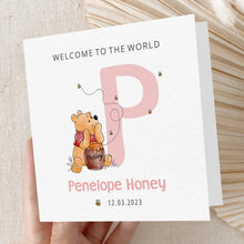  Bear 1 Pink New Baby Card