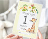 Safari Animals Baby Milestone Cards