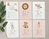 Vintage Pink Baby Milestone cards