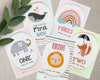 Adorable Animal Milestone Cards – Ideal Gift for New Parents & Baby Showers