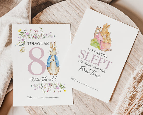 Peter Rabbit Animal Baby Millstone Cards