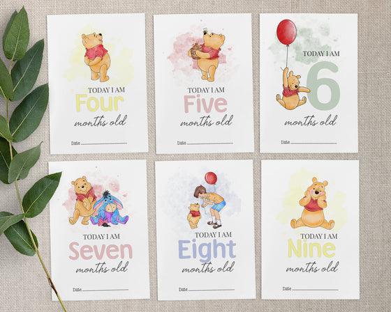 Winnie the Pooh Animal Baby Millstone Cards