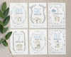 Cute Elephant Milestone Cards – Blue Watercolor Theme for New Parents & Baby Showers