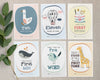 Cute Animal Baby Millstone Cards