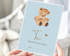 Vintage Blue Baby Milestone Cards